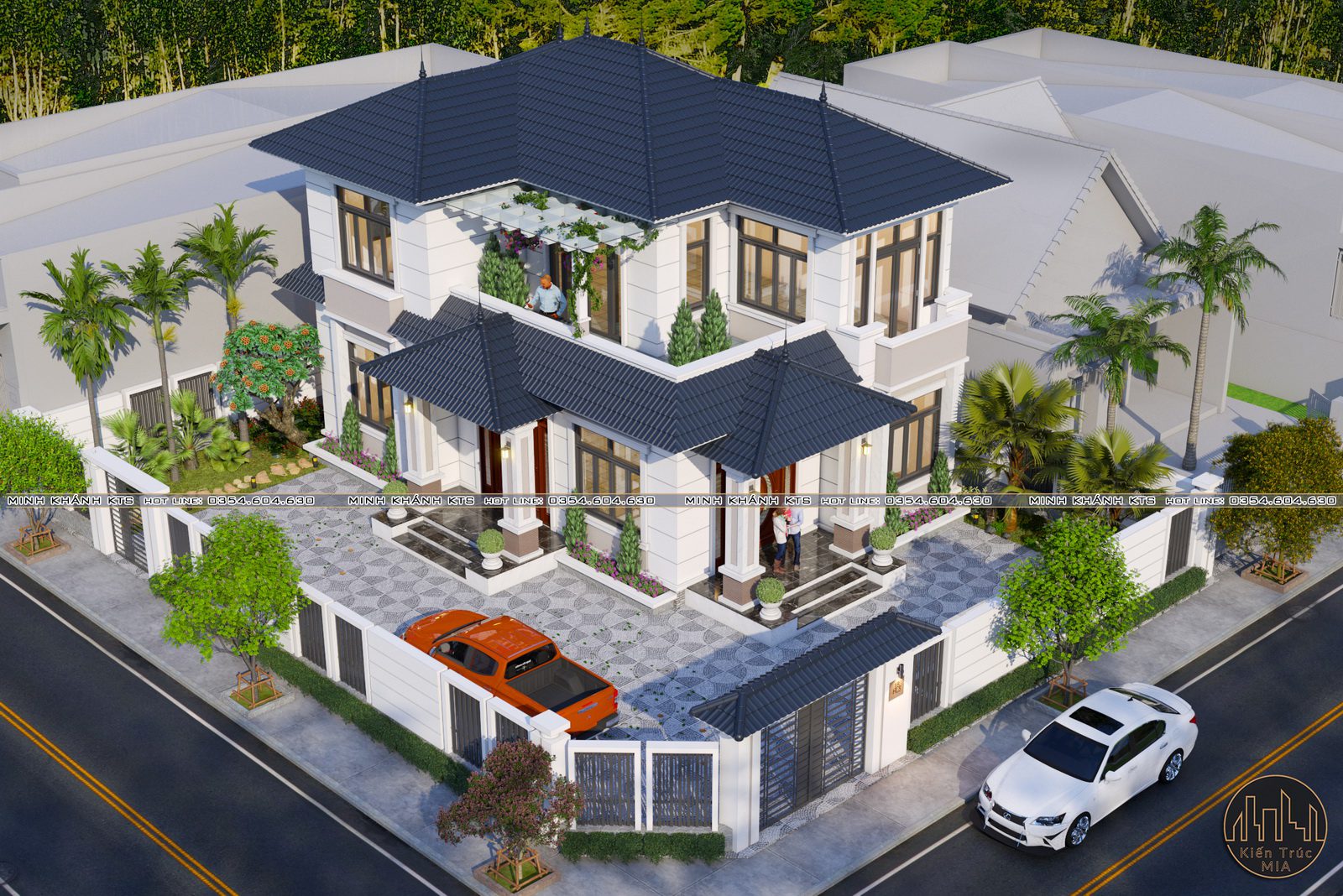 20619. Free Sketchup House Exterior Model Download By Le Minh Khanh (1)