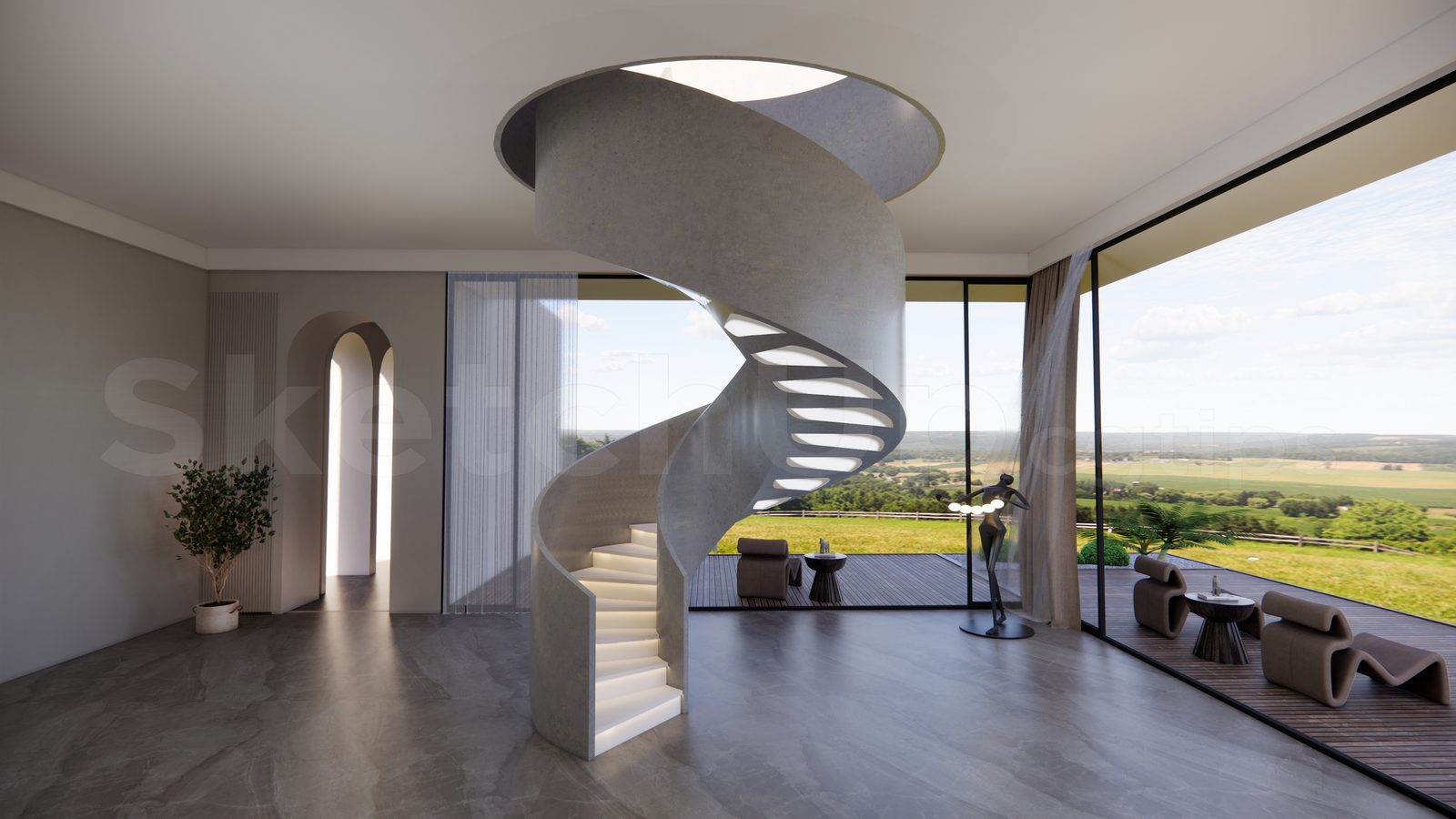 17476. Free Sketchup Stair Model Download