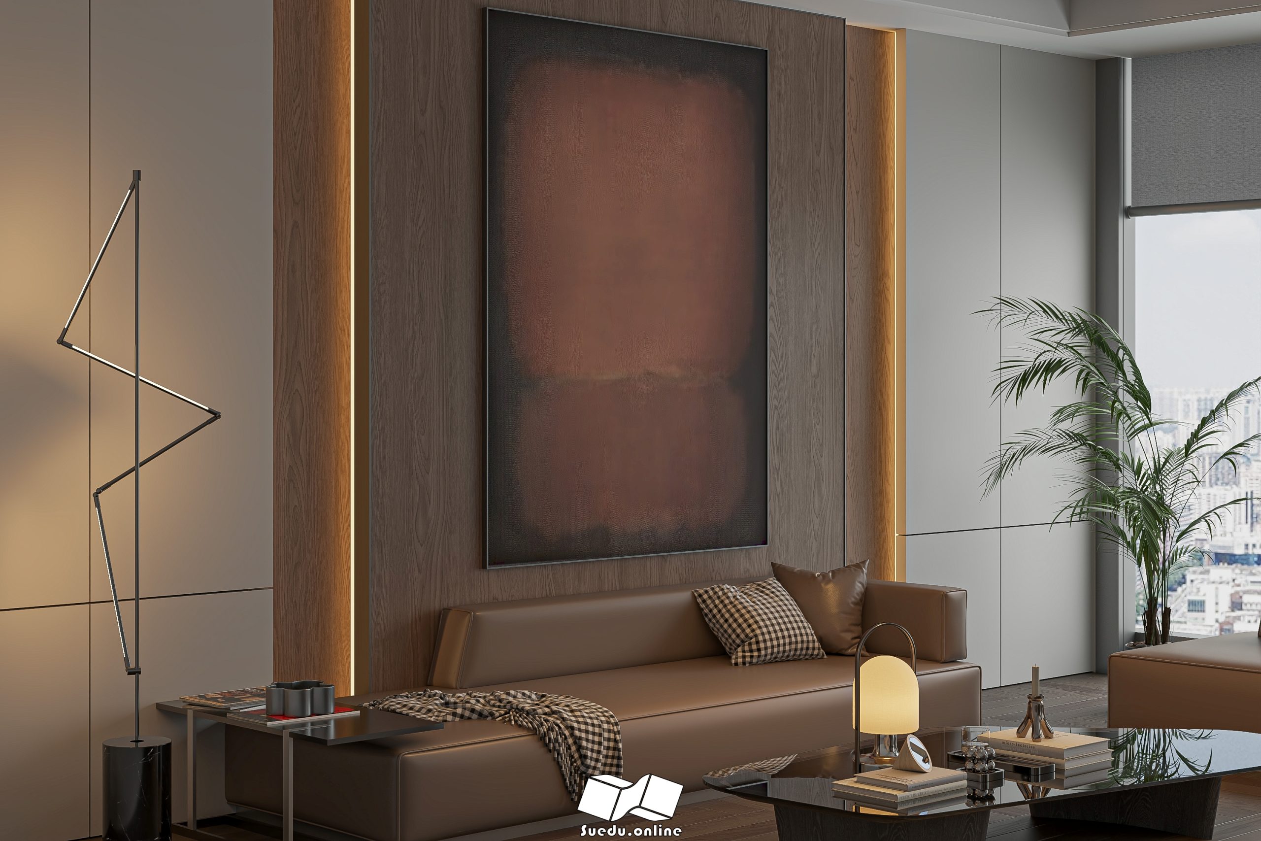 17505. Free Sketchup Work Room Interior Model Download By Phan Thuc (4)