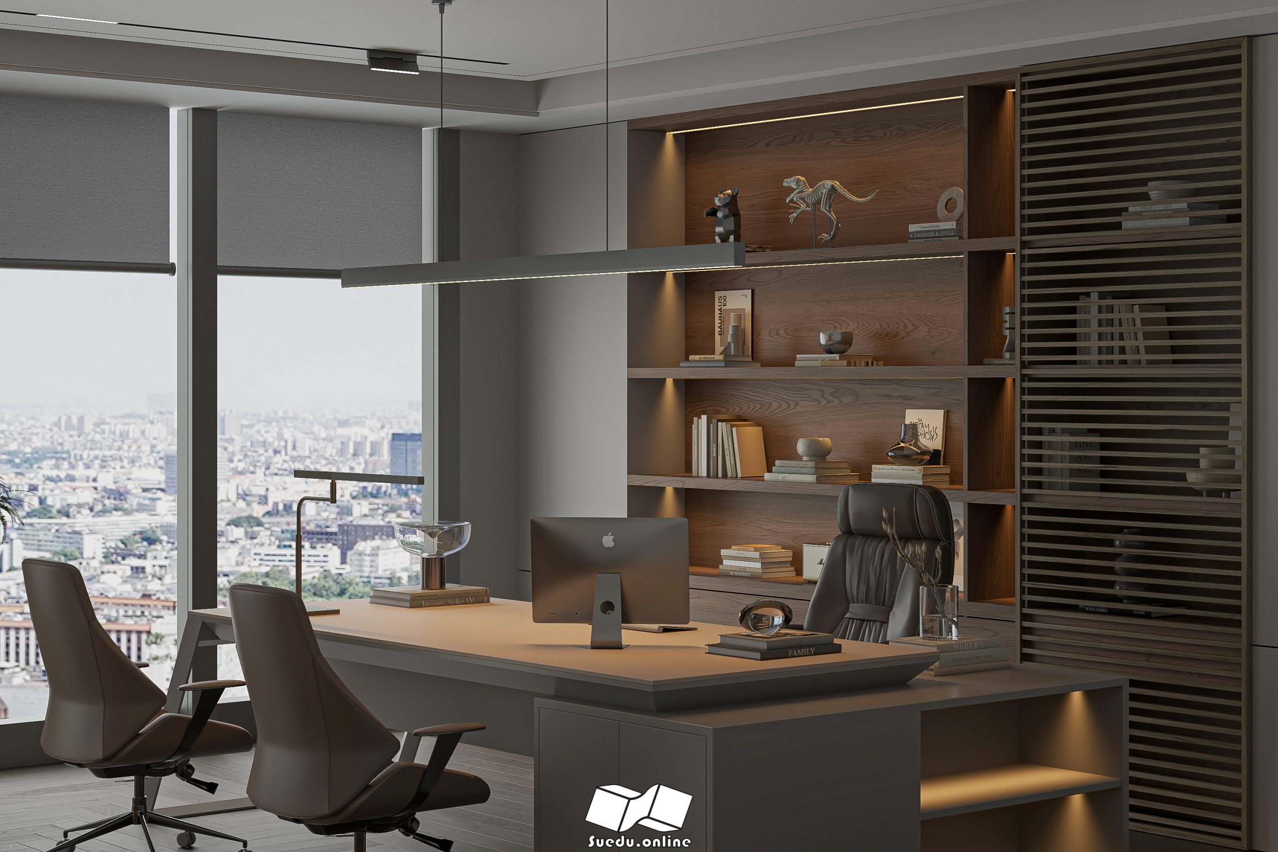 17505. Free Sketchup Work Room Interior Model Download By Phan Thuc (5)