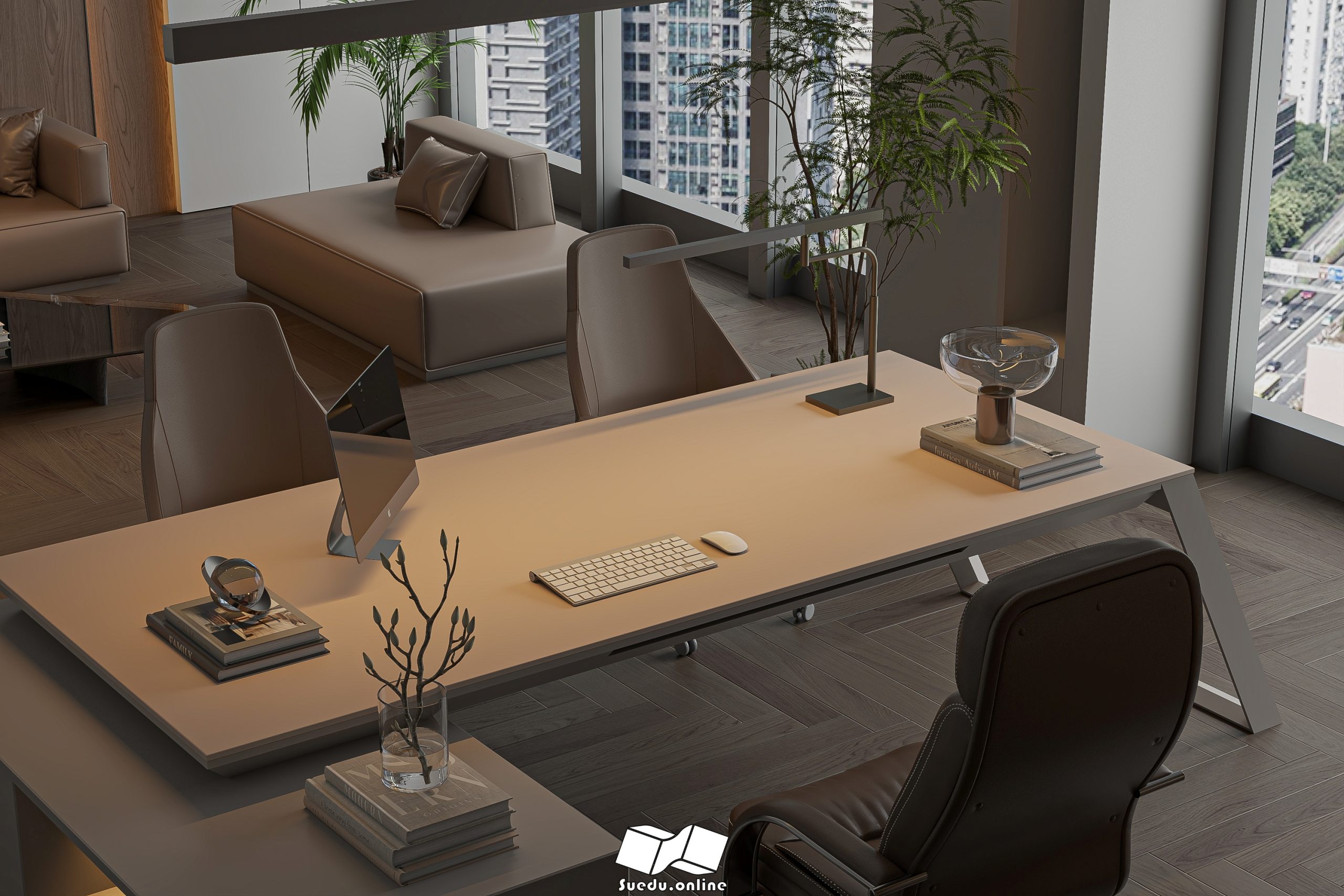 17505. Free Sketchup Work Room Interior Model Download By Phan Thuc (7)