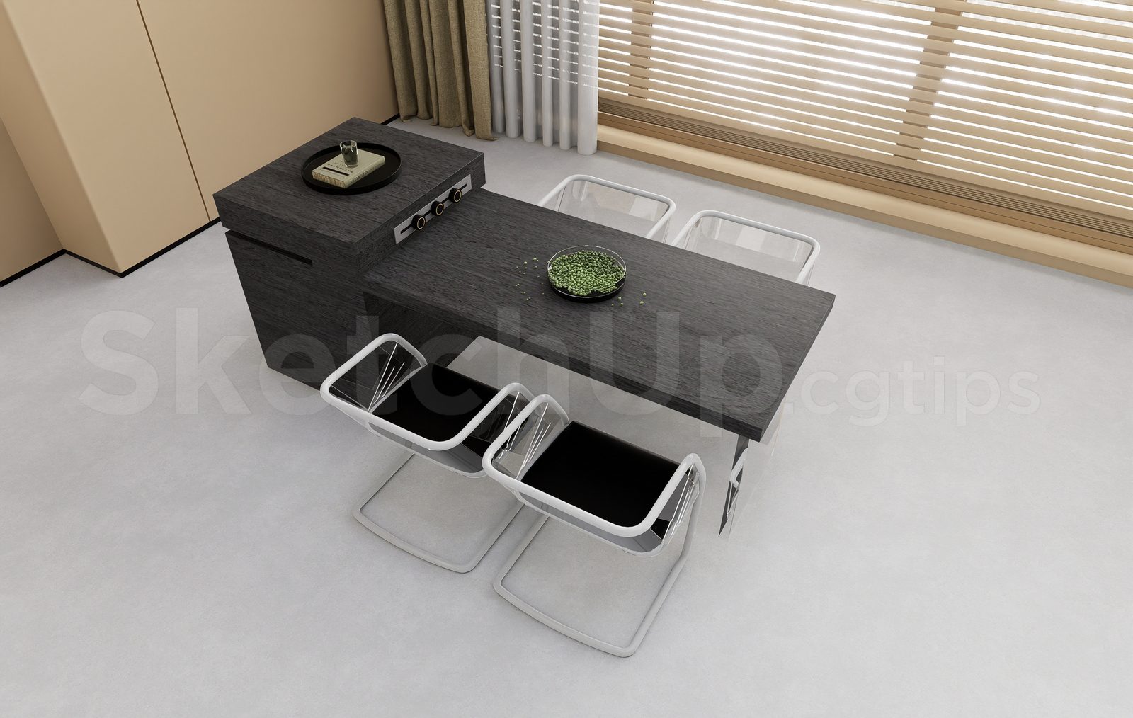 17524. Free Sketchup Kitchen Island Model Download (2)