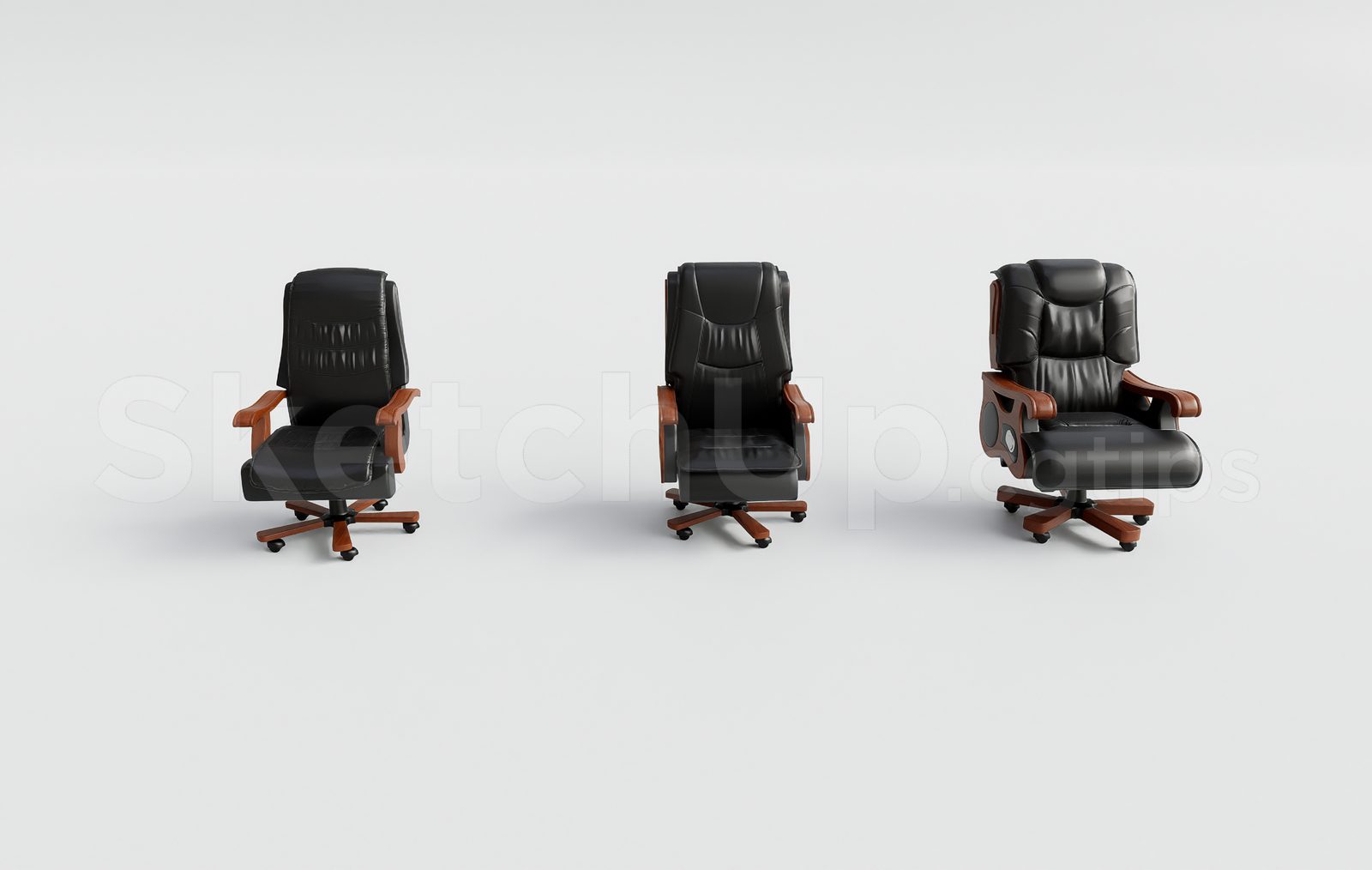 17538. Free Sketchup Office Chair Model Download (2)