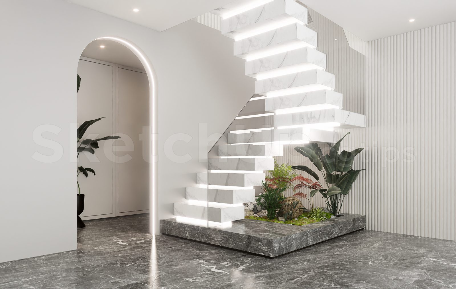 17600. Free Sketchup Stair Model Download (2)