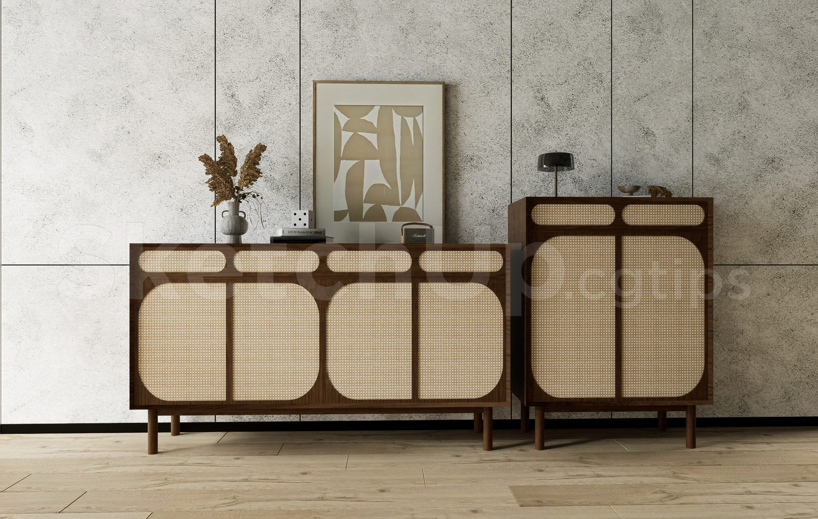 17603. Free Sketchup Console Table Model Download (2)