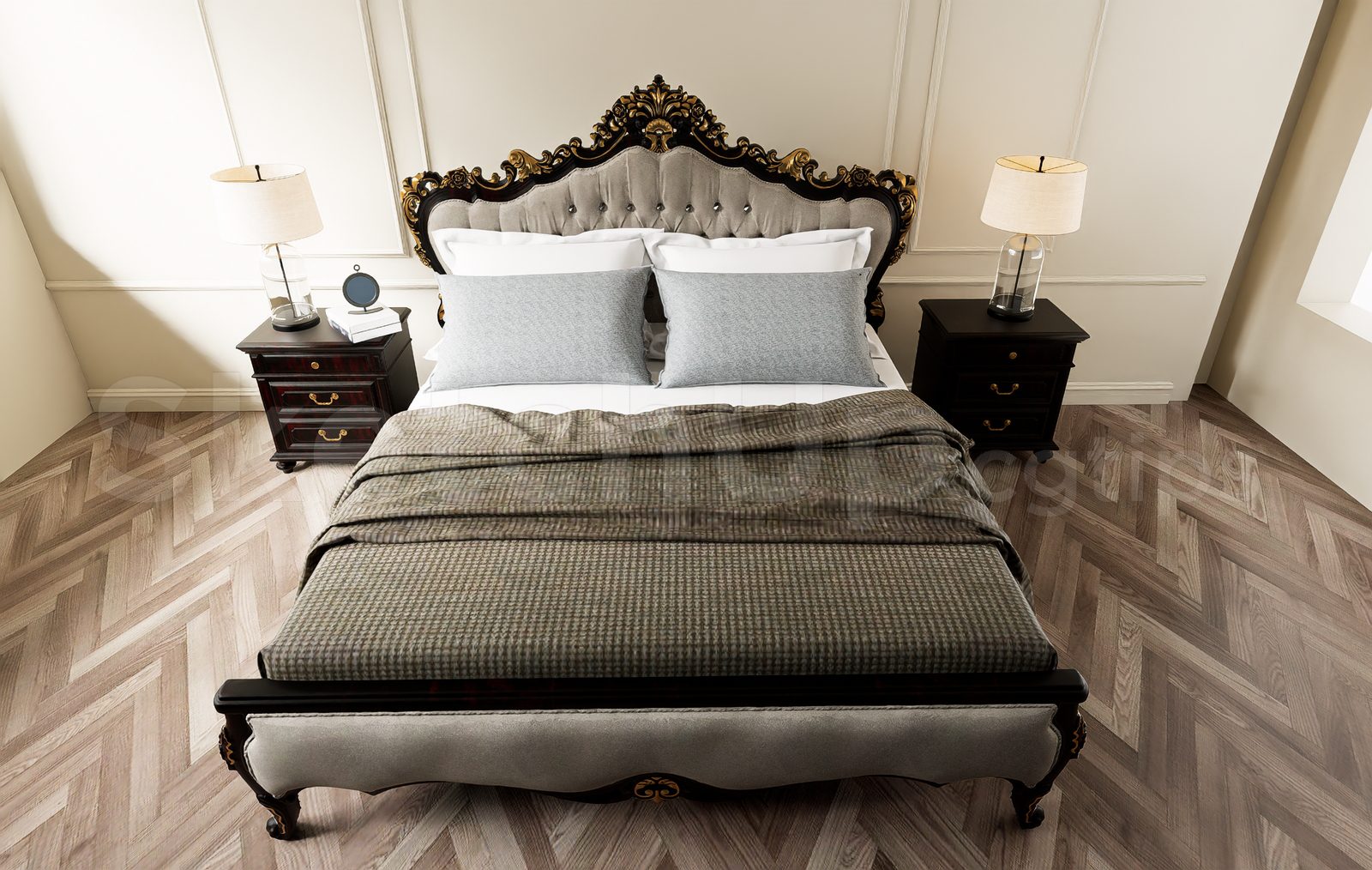 17638. Free Sketchup Bed Model Download (2)