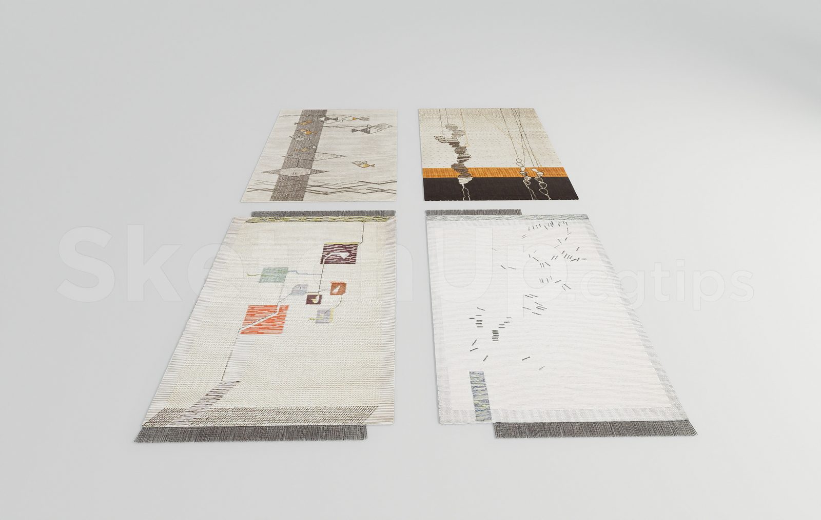 17692. Free Sketchup Carpets Model Download (1)