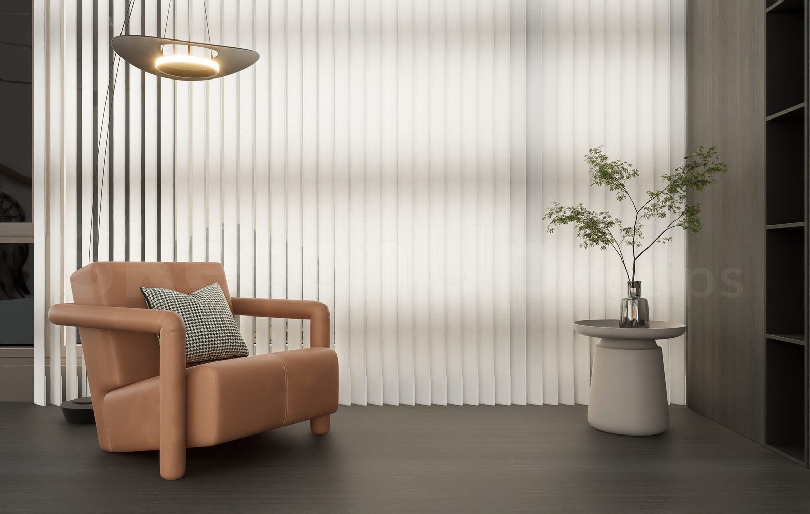 17774. Free Sketchup Curtain Model Download (1)