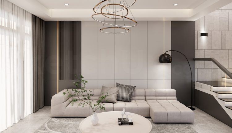 20624. Free Sketchup Living Room – Kitchen Interior Model Download By Duy Dong (1)