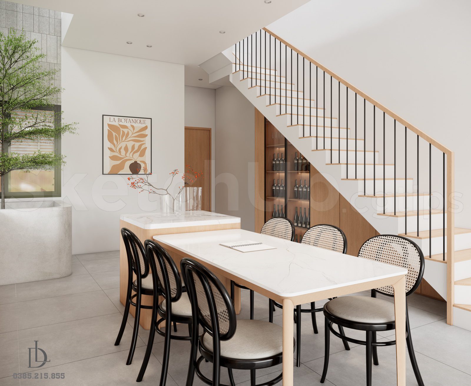 20625. Free Sketchup Kitchen Interior Model Download By Duy Dong (3)