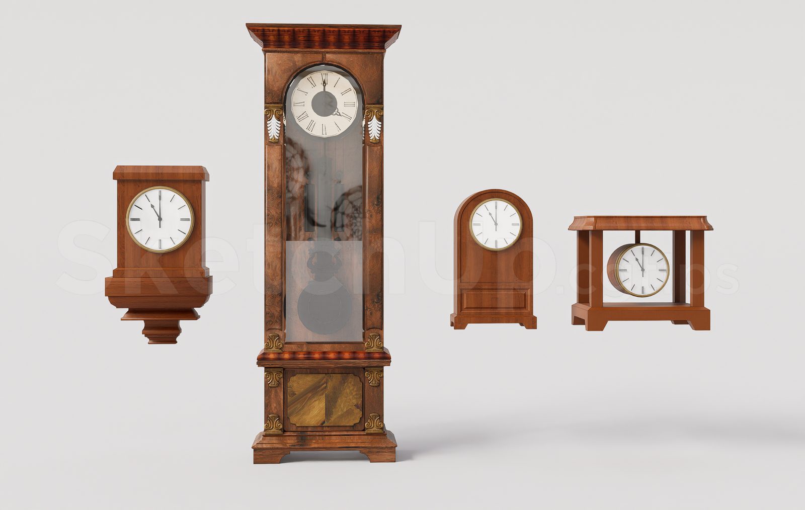 17841. Sketchup Clock Model – Free 3d Download (1)