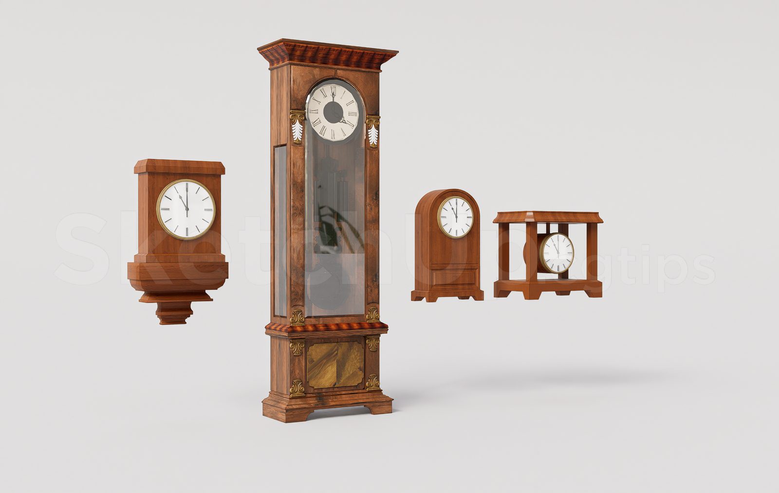 17841. Sketchup Clock Model – Free 3d Download (2)