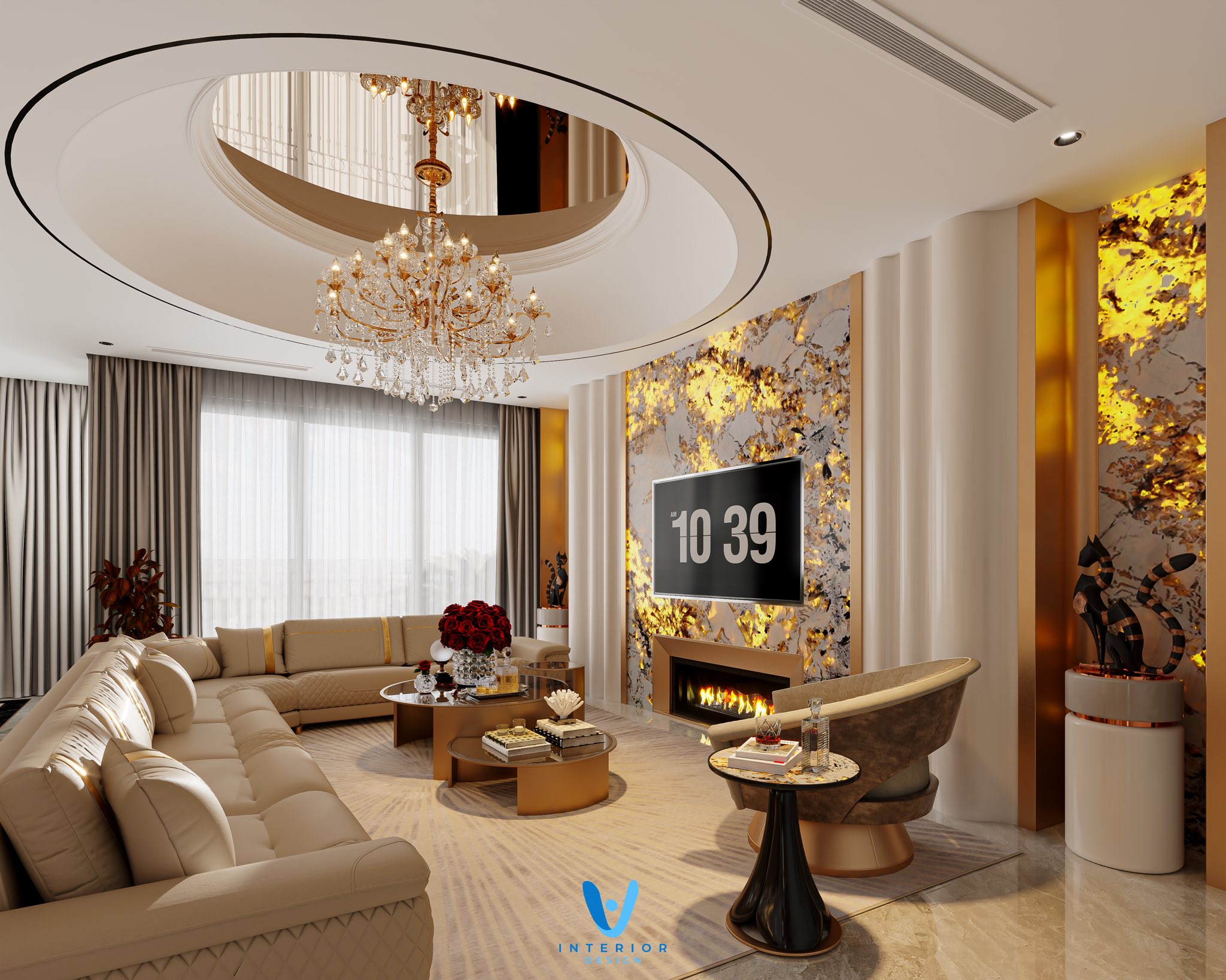 17882. Free Sketchup Living Room - Kitchen Interior Model Download By Minh Vuong (1)