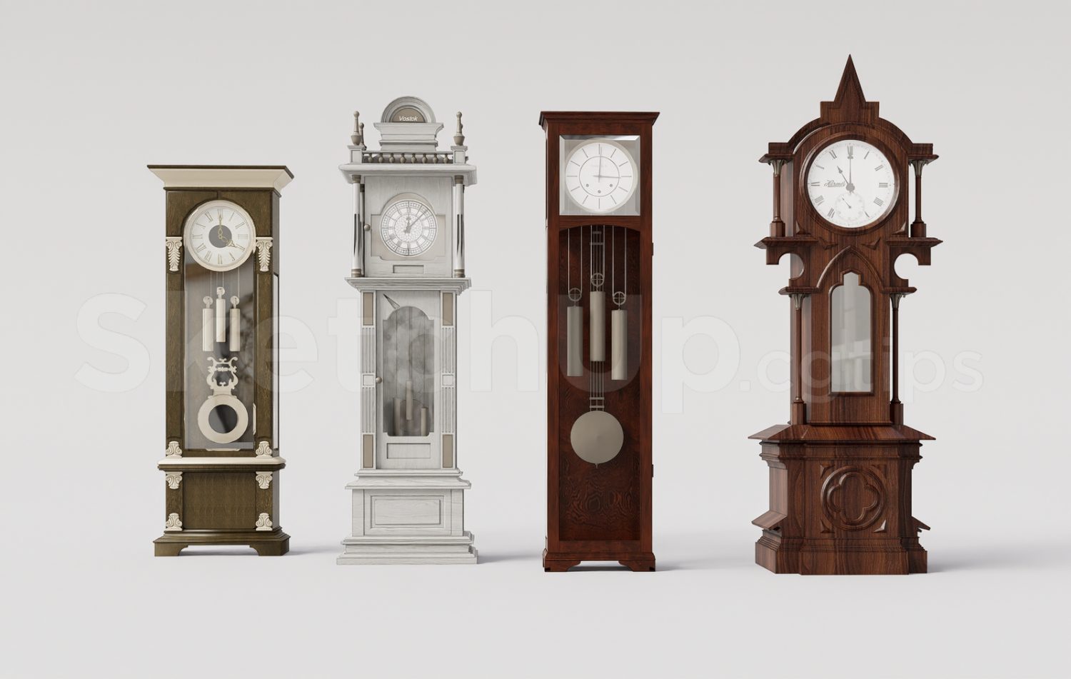 17923. SketchUp Clock Model – Free 3D Download