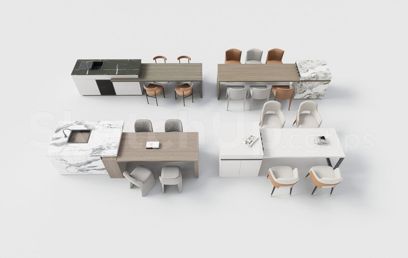 17941. Download Free Sketchup 3d Kitchen Island Model (1)