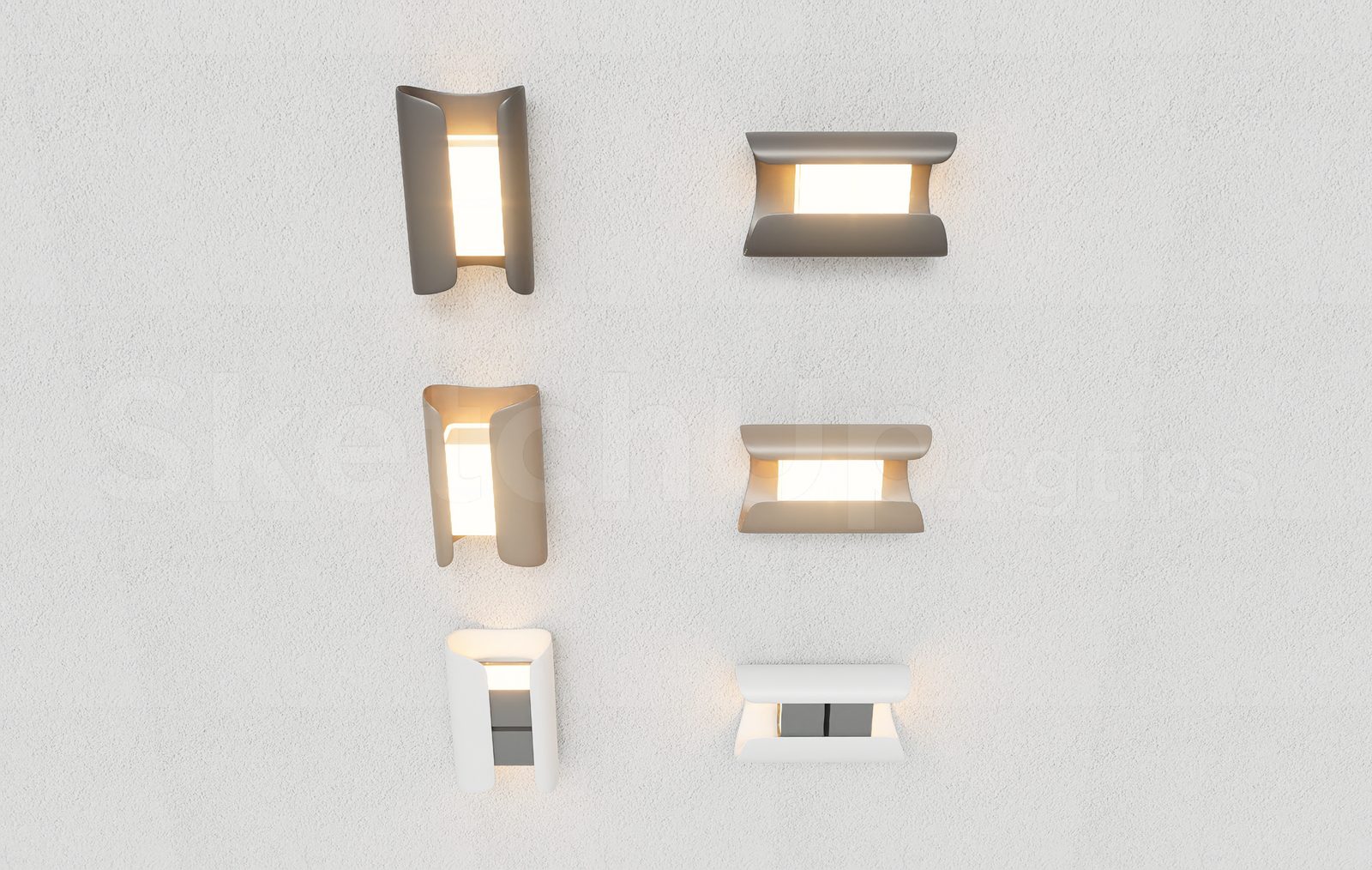 17960. Free Sketchup Wall Light Model Download (2)