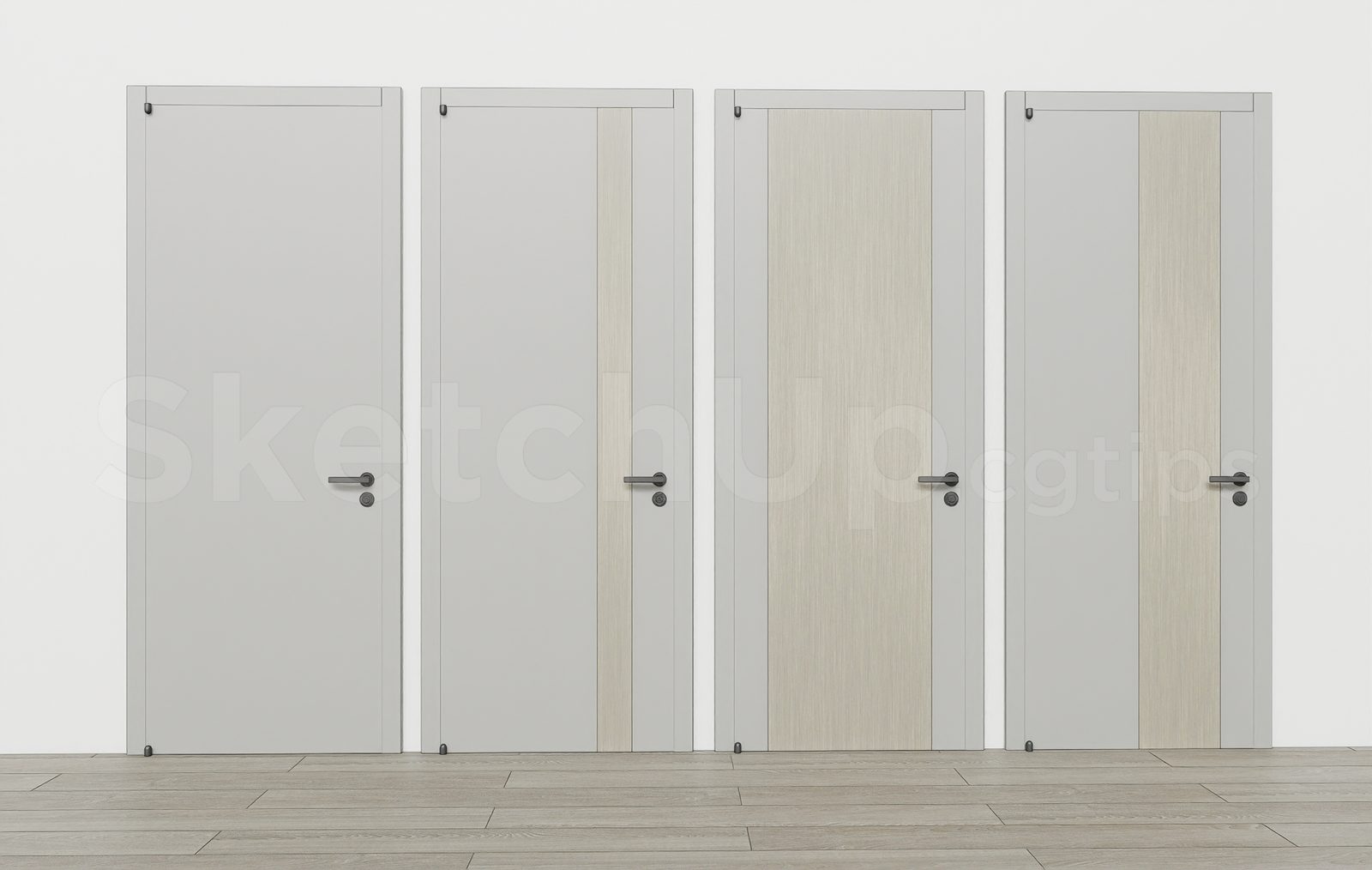 18077. Sketchup Door 3d Model Free Download (2)