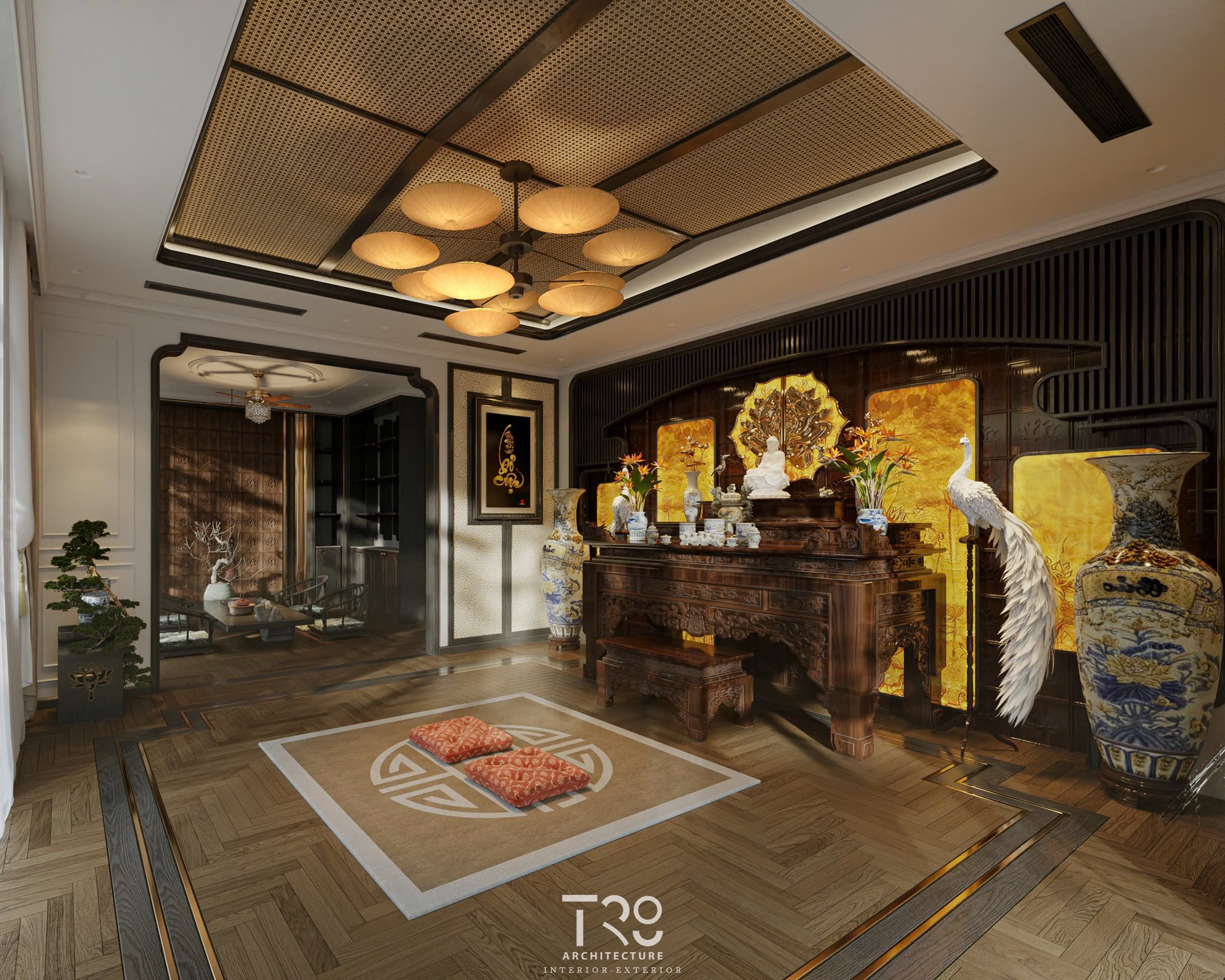 18094. Free Sketchup Altar Room Interior Model Download By Truong Vo (2)