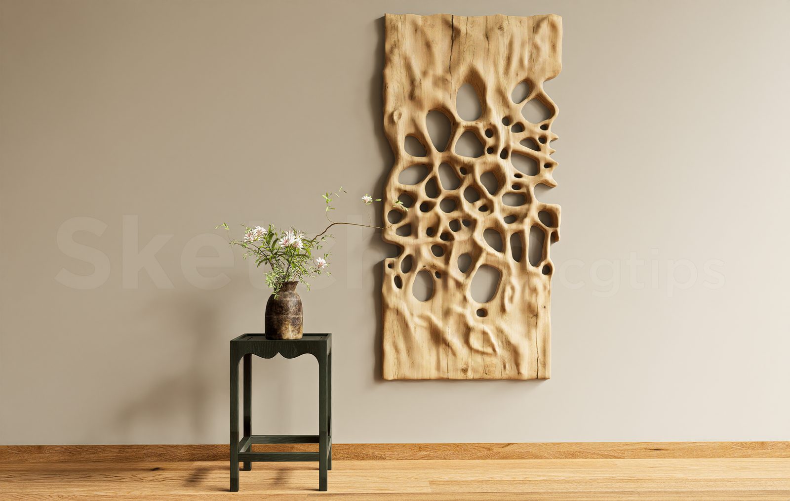 18173. Free Sketchup Wall Decoration Model Download (1)