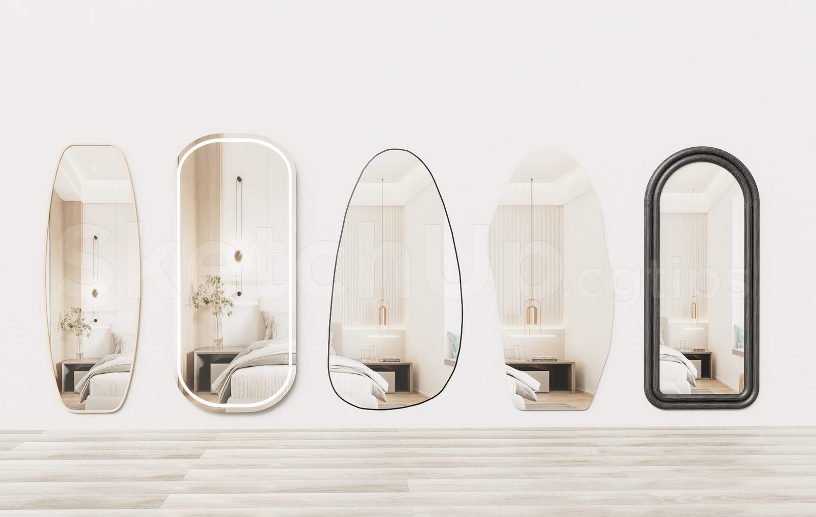 18186. Free Sketchup Mirror Model Download (2)
