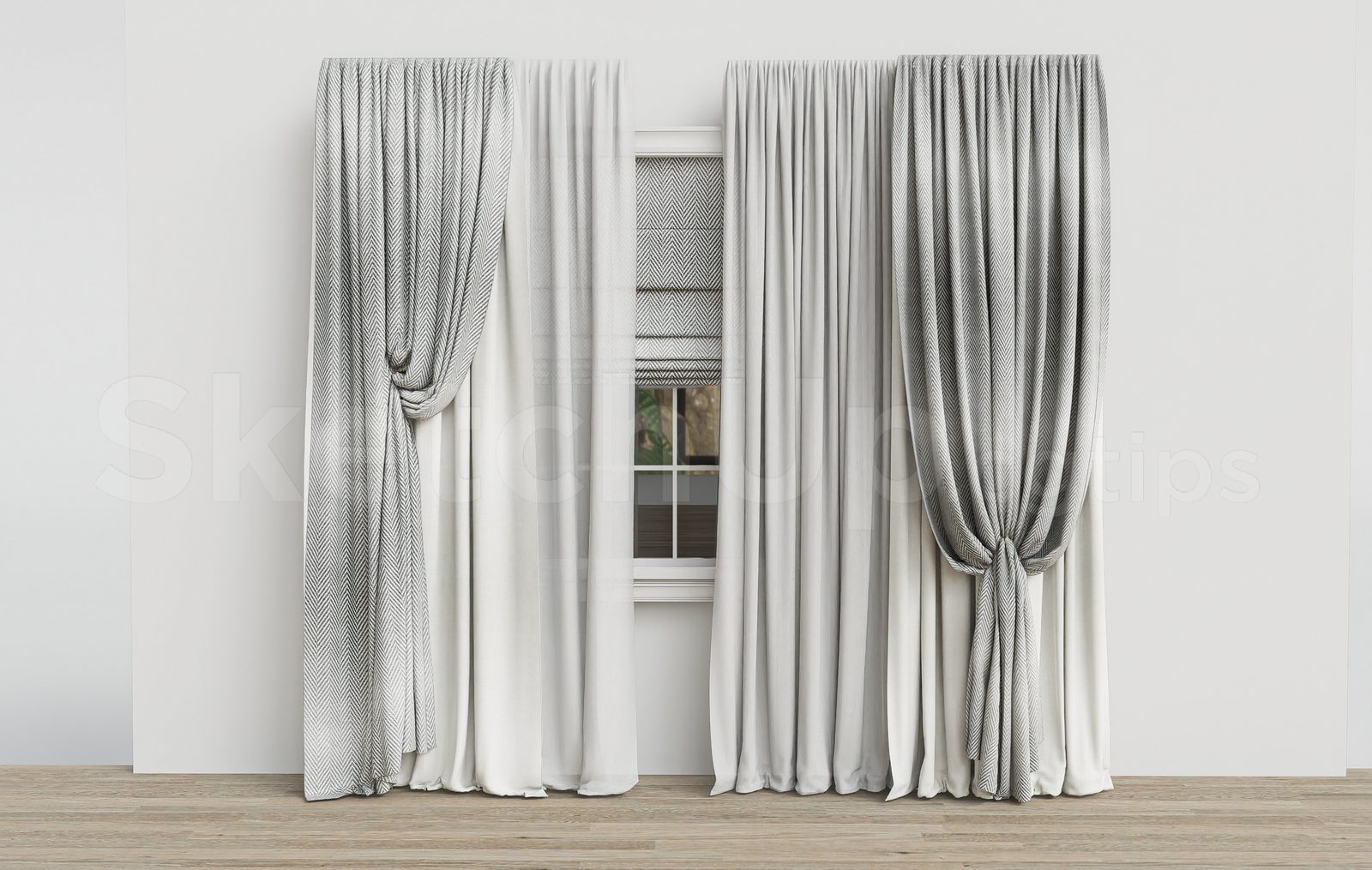 18202. Download Free Curtain Model For Sketchup (2)