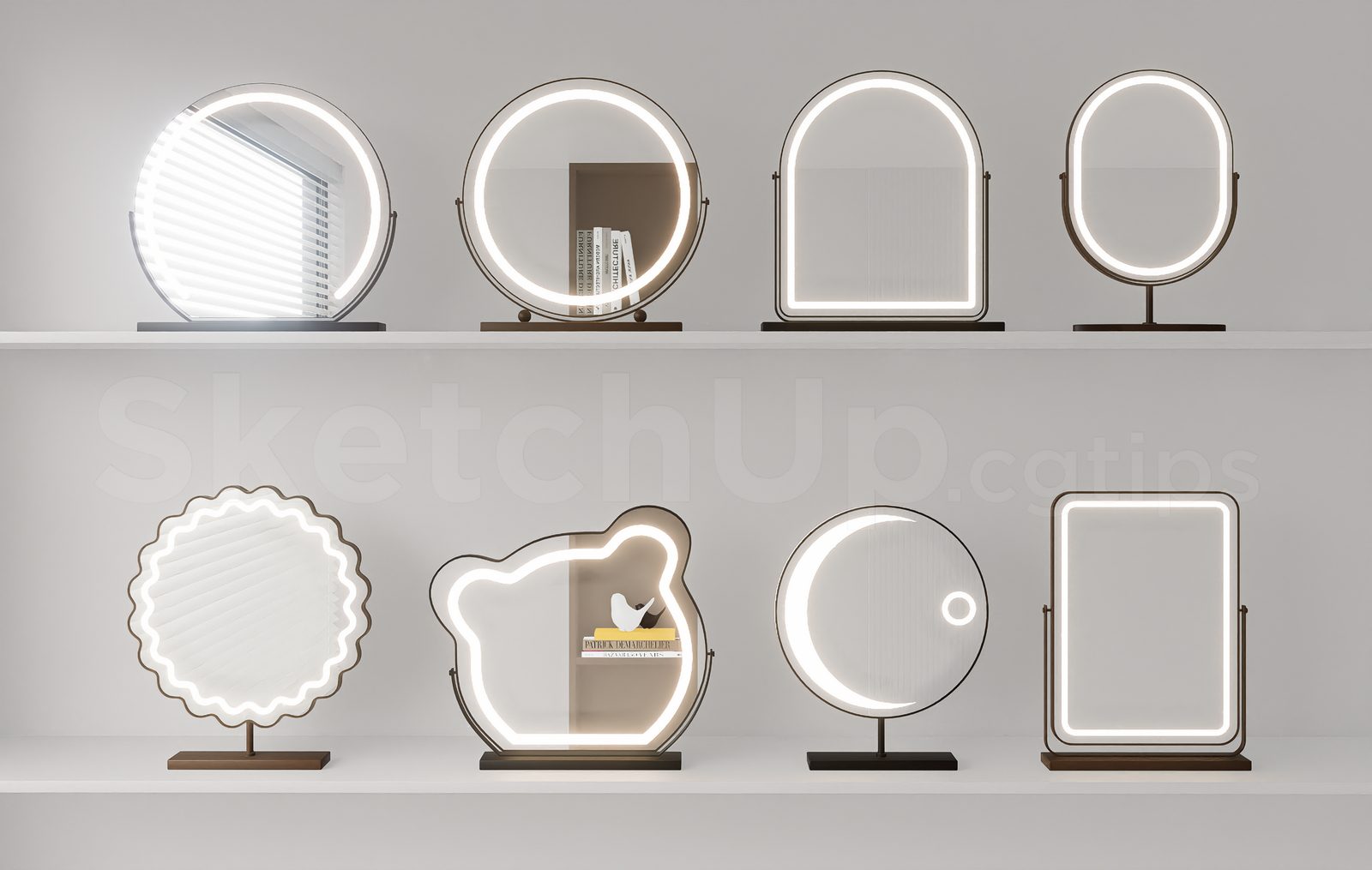 18232. Free Sketchup Mirror Model Download (2)