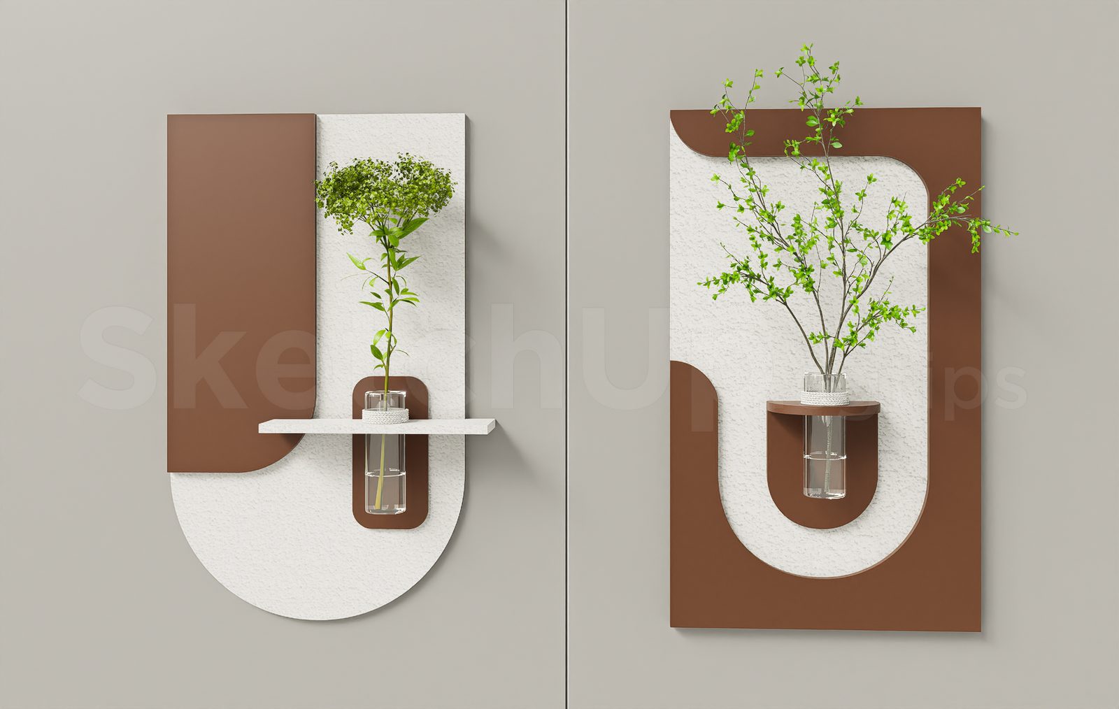 18260. Free Sketchup Wall Decoration Model Download (2)