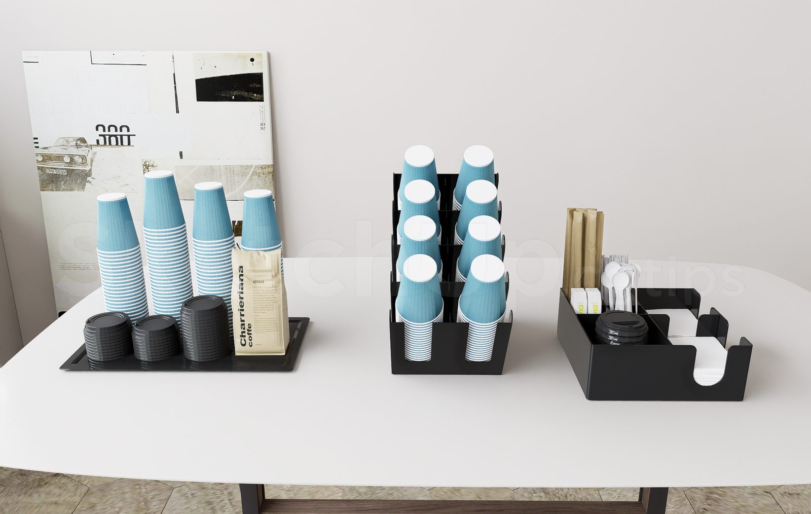 18279. Free Sketchup Tableware Model Download (1)