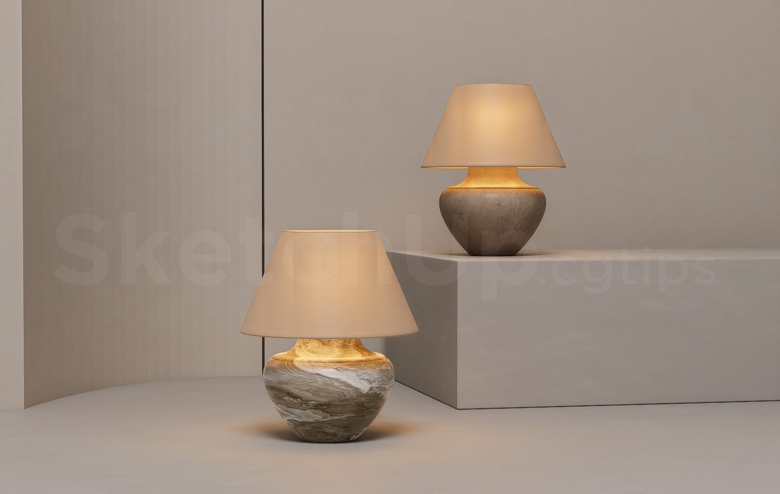 18311. Download Free Sketchup 3d Table Lamp Model (1)