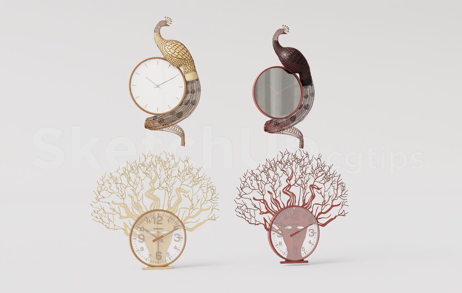 18324. Sketchup Clock Model – Free 3d Download (2)