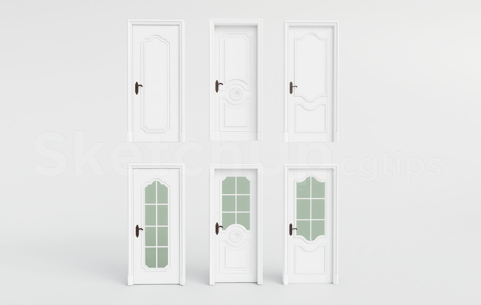 18328. Sketchup Door 3d Model Free Download (1)