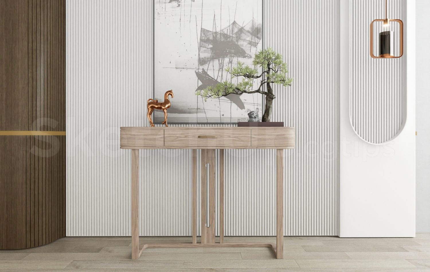 Console Block Skp 18334. Free Sketchup Console Table Model Download