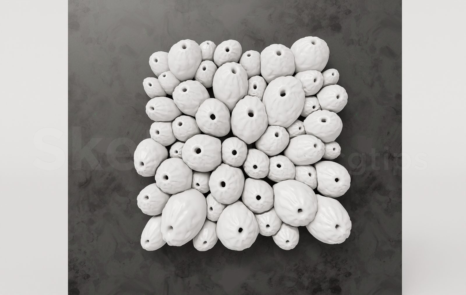 18344. Free Sketchup Wall Decoration Model Download (1)
