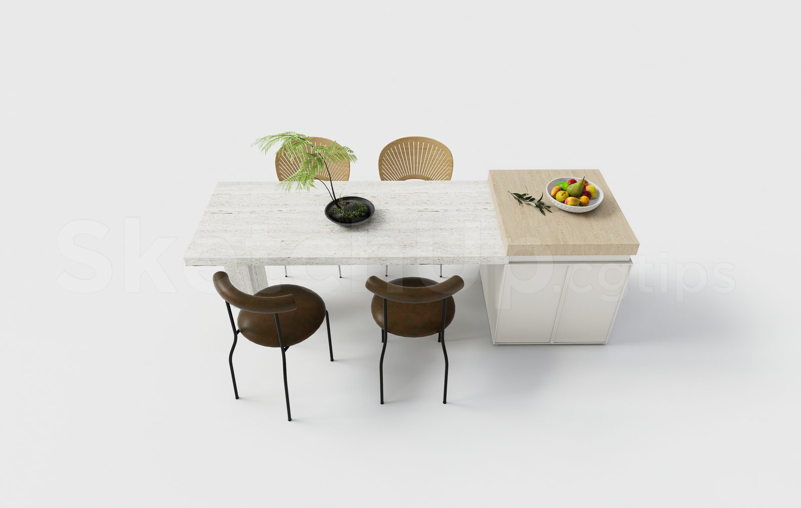 18560. Download Free Sketchup 3d Kitchen Island Model (1)