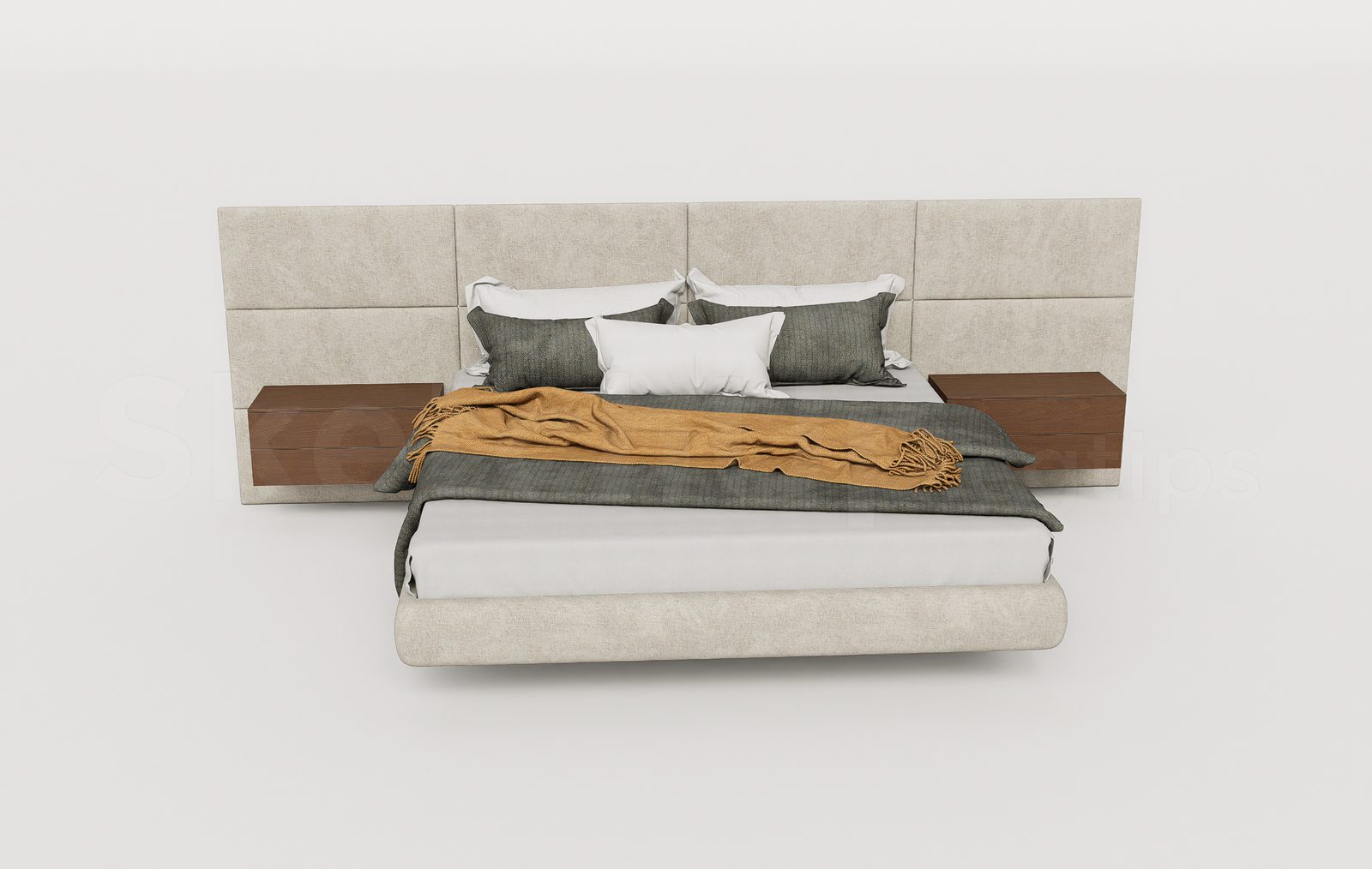 18660. Download Free Bed Model For Sketchup (1)