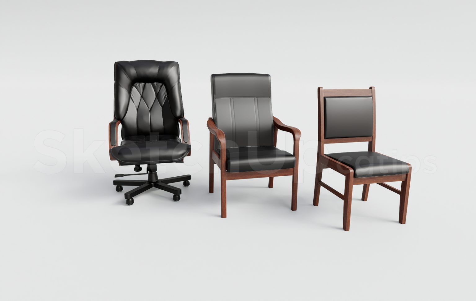 18663. Free Sketchup Office Chair Model Download
