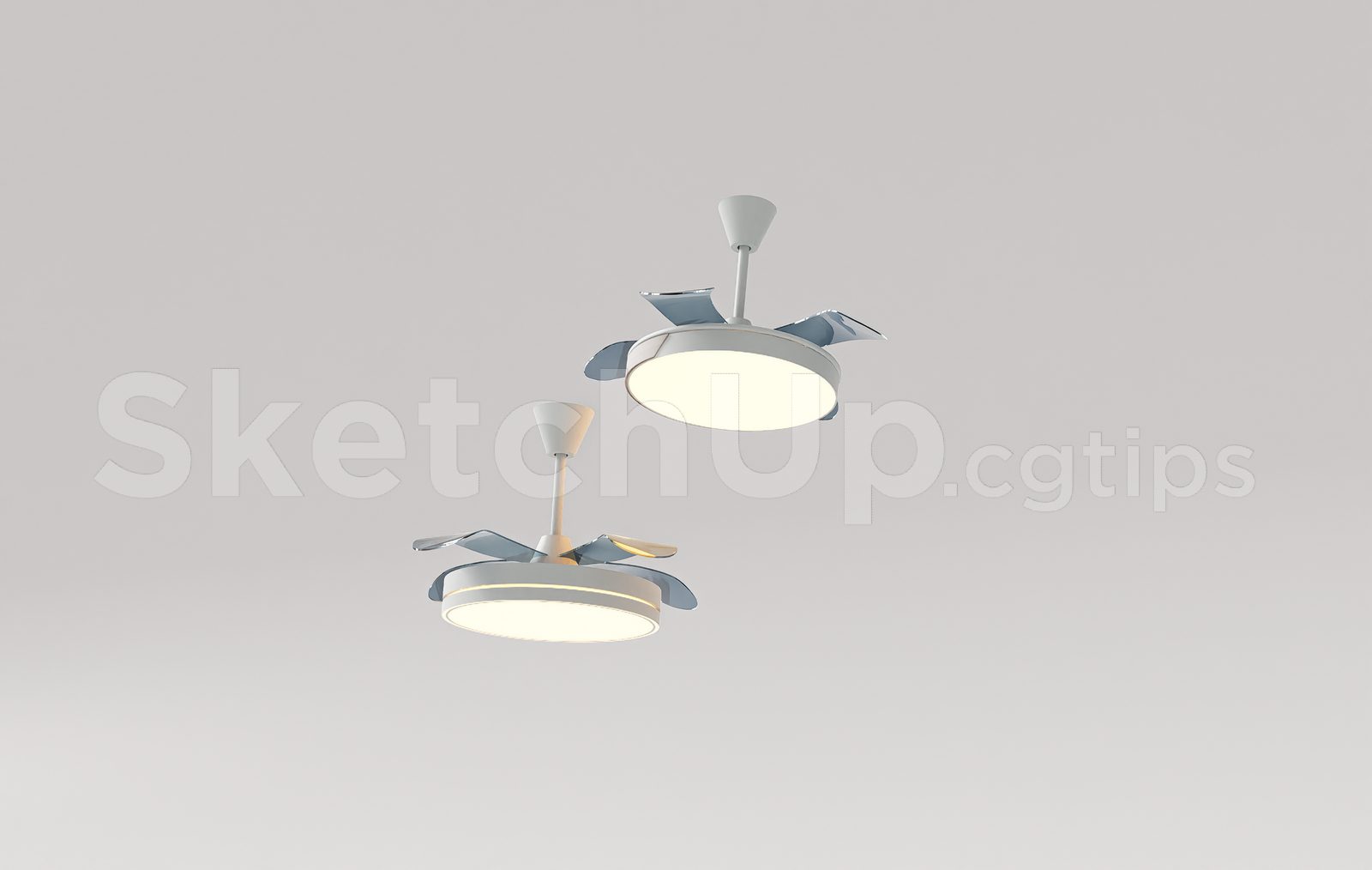19134. Free Sketchup Ceiling Fan Model Download (1)