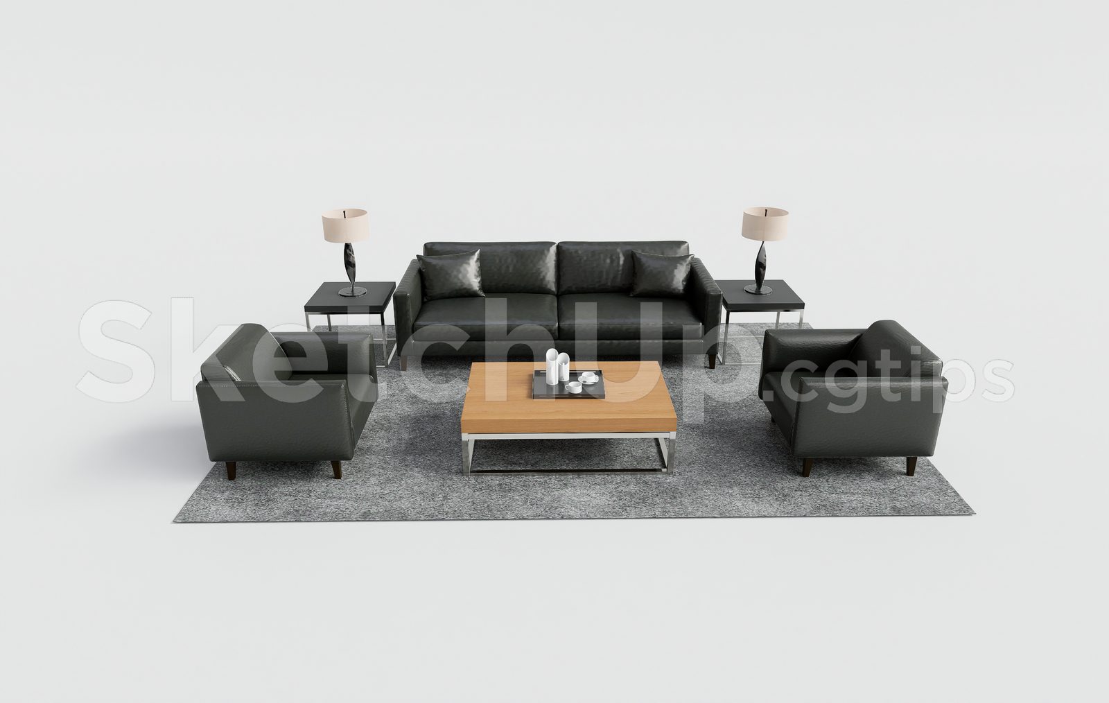 19152. Free Sketchup Sofa Model Download (2)