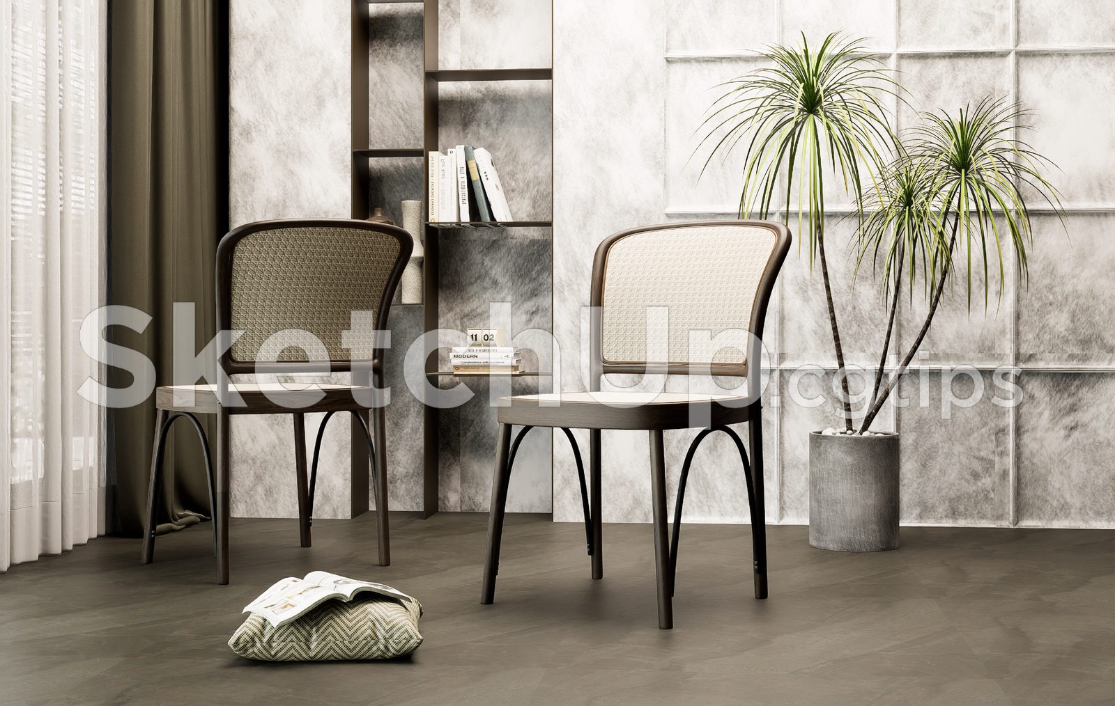 19484. Free Sketchup Chair Model Download (1)