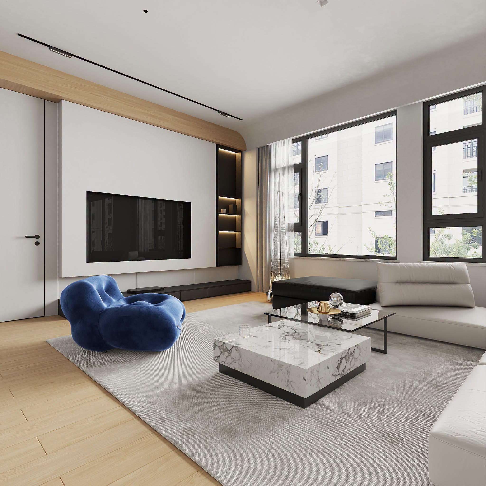 19487. Free Sketchup Living Room Interior Model Download By Dinh Thanh (2)