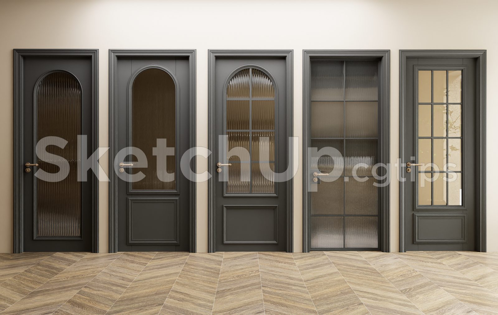 19491. Sketchup Door 3d Model Free Download (1)
