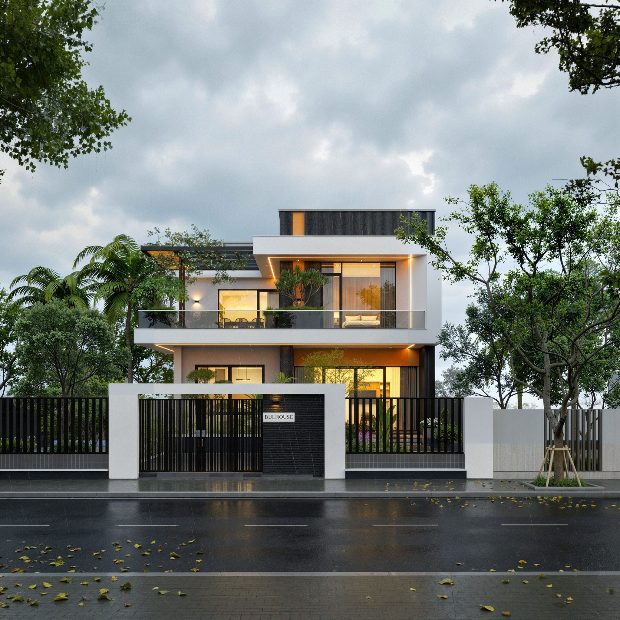 19492. Free Sketchup House Exterior Model Download By Phan Thuc (1)