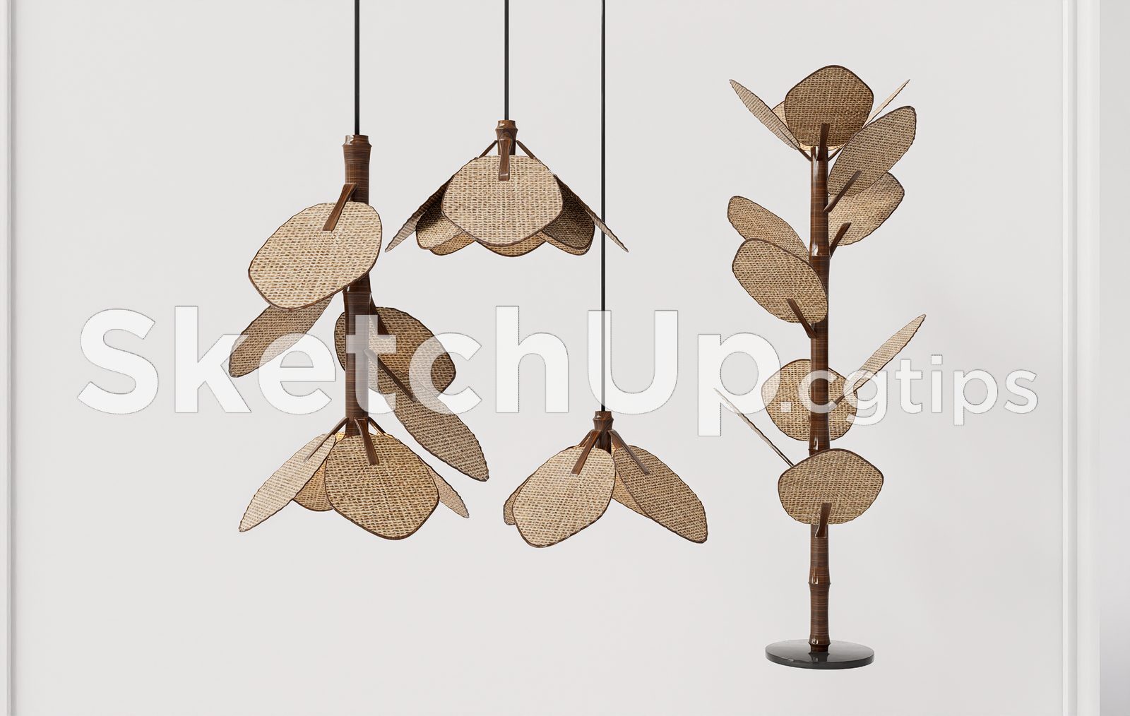 19530. Free 3d Floor Lamp Model For Sketchup - Interior Design Ready (2)