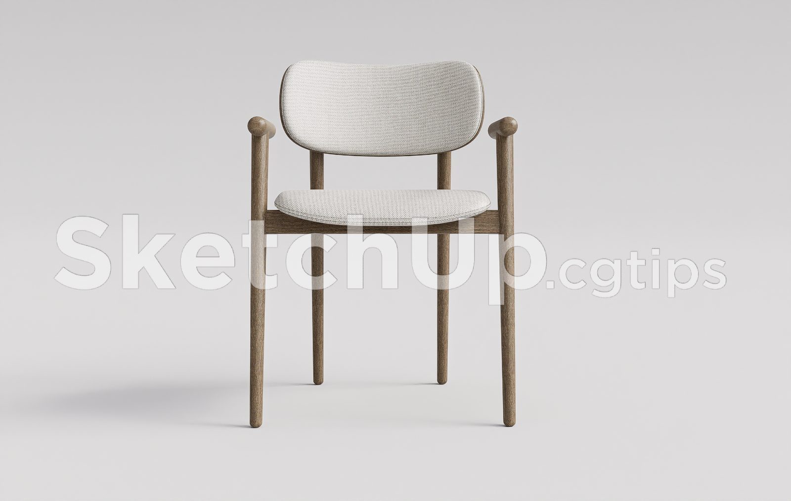 19539. Free Sketchup Armchair Model Download (1)