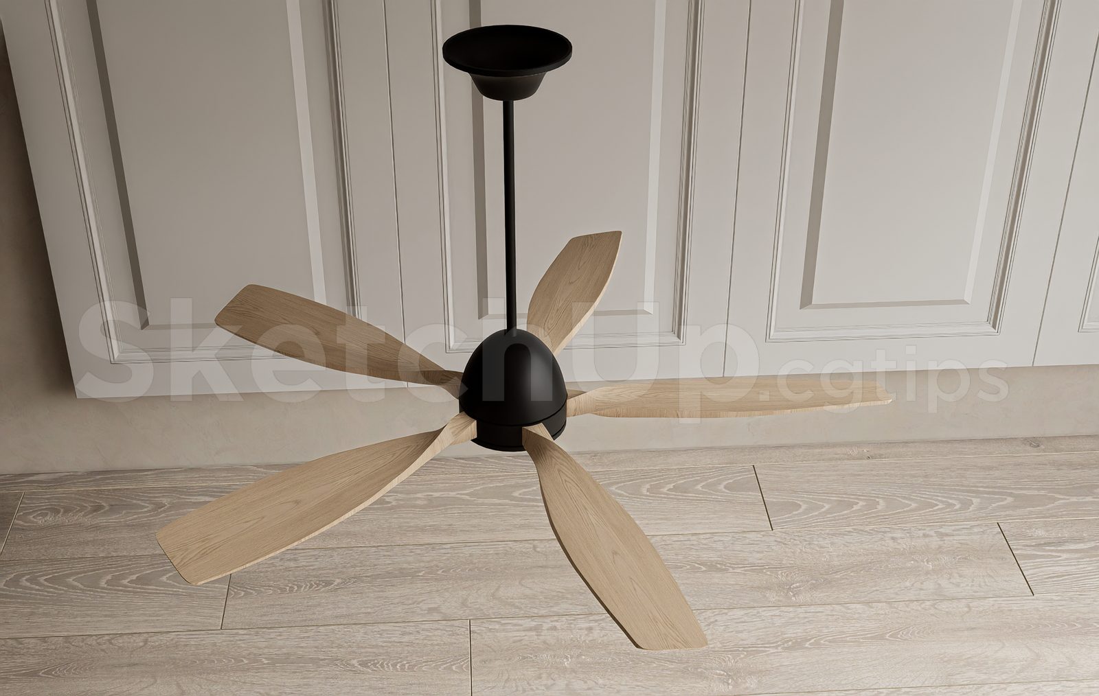 19665. Free Sketchup Ceiling Fan Model Download (1)