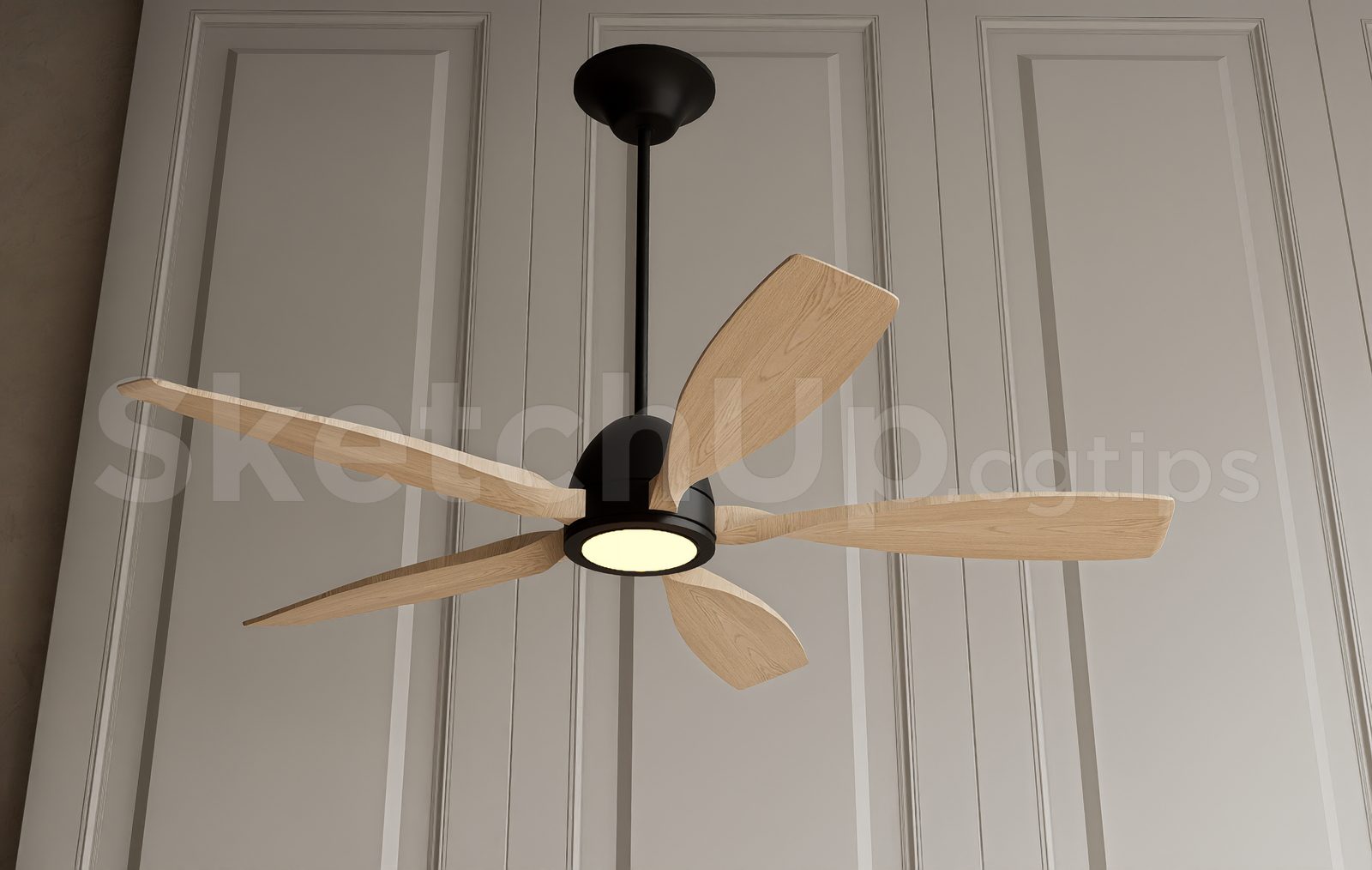 19665. Free Sketchup Ceiling Fan Model Download (2)