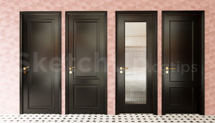 19834. Sketchup Door 3d Model Free Download (2)