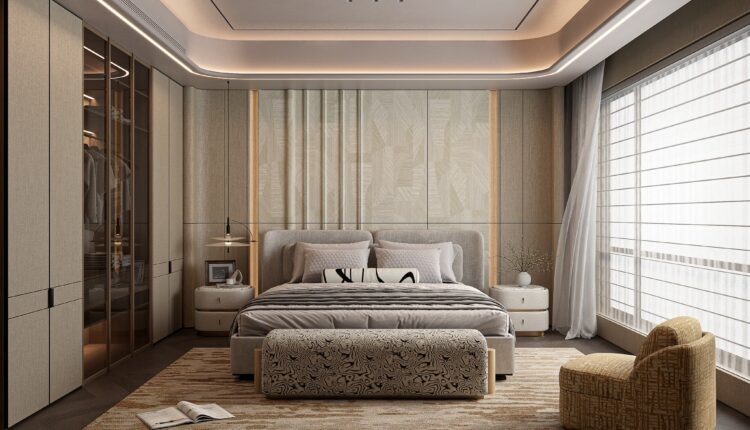 19835. Modern Luxury Bedroom Interior Sketchup Model By Tran Nam (1)