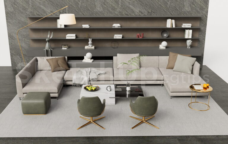 19840. Free Sketchup Sofa Model Download