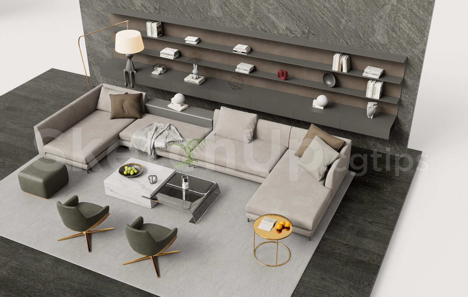 19840. Free Sketchup Sofa Model Download